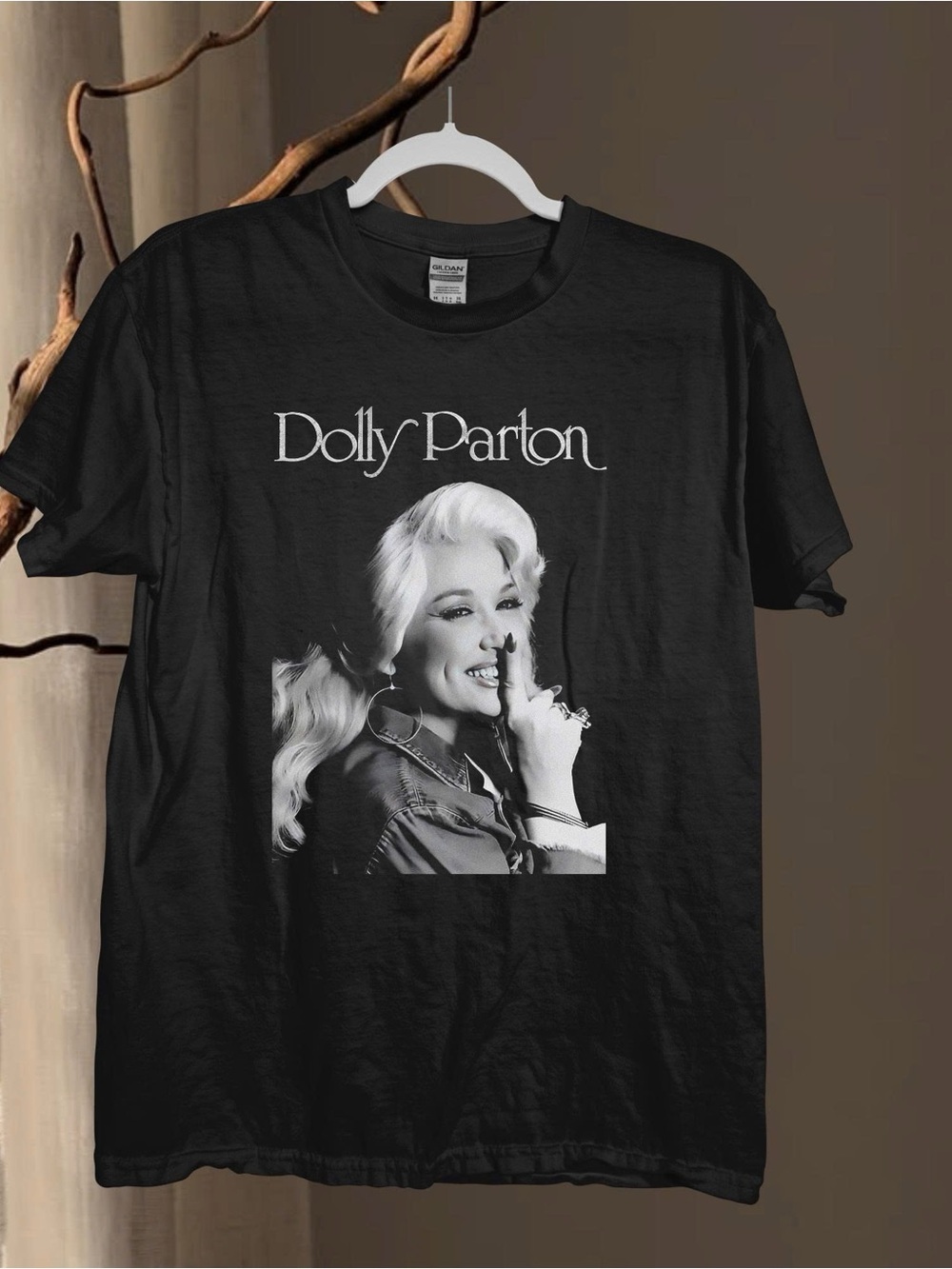 Gildan Black Dolly Parton Graphic Tee